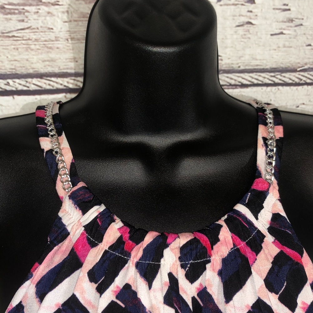 NWT WHBM Layered Print Top - Picture 7 of 8